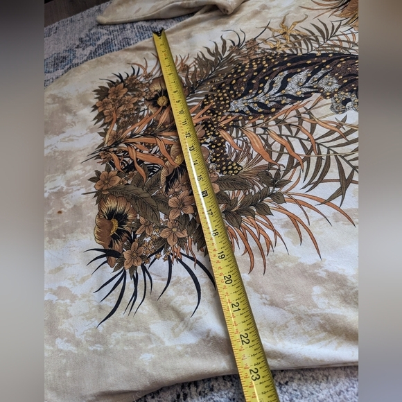 Vintage ADOLFO SPORT tiger print women’s shoulder pads sweater - Picture 5 of 7